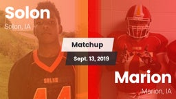 Matchup: Solon High vs. Marion  2019