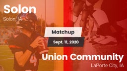 Matchup: Solon High vs. Union Community  2020