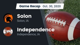 Recap: Solon  vs. Independence  2020