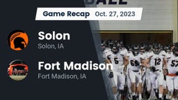 Recap: Solon  vs. Fort Madison  2023