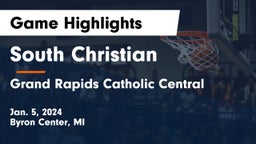 South Christian  vs Grand Rapids Catholic Central  Game Highlights - Jan. 5, 2024