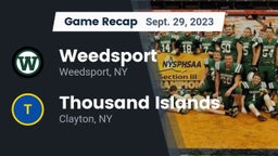 Recap: Weedsport  vs. Thousand Islands  2023
