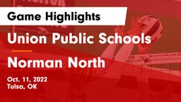 Union Public Schools vs Norman North  Game Highlights - Oct. 11, 2022
