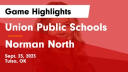 Union Public Schools vs Norman North  Game Highlights - Sept. 23, 2023