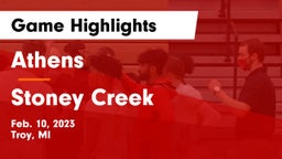 Athens  vs Stoney Creek  Game Highlights - Feb. 10, 2023