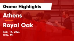 Athens  vs Royal Oak  Game Highlights - Feb. 14, 2023