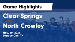 Clear Springs  vs North Crowley  Game Highlights - Nov. 19, 2021