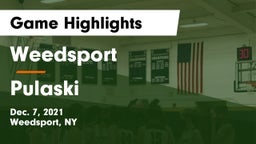 Weedsport  vs Pulaski Game Highlights - Dec. 7, 2021