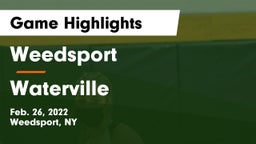 Weedsport  vs Waterville Game Highlights - Feb. 26, 2022