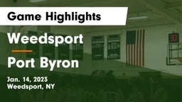 Weedsport  vs Port Byron  Game Highlights - Jan. 14, 2023