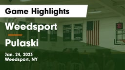 Weedsport  vs Pulaski Game Highlights - Jan. 24, 2023