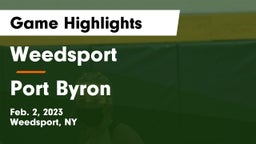 Weedsport  vs Port Byron  Game Highlights - Feb. 2, 2023