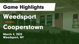 Weedsport  vs Cooperstown Game Highlights - March 4, 2023