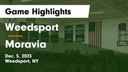 Weedsport  vs Moravia  Game Highlights - Dec. 5, 2023