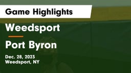 Weedsport  vs Port Byron  Game Highlights - Dec. 28, 2023