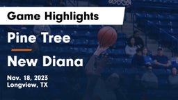 Pine Tree  vs New Diana  Game Highlights - Nov. 18, 2023