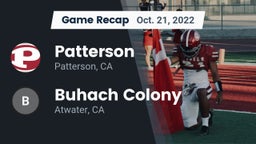 Recap: Patterson  vs. Buhach Colony  2022