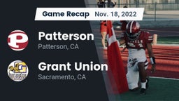 Recap: Patterson  vs. Grant Union  2022