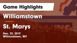 Williamstown  vs St. Marys  Game Highlights - Dec. 23, 2019