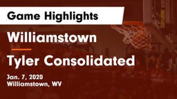 Williamstown  vs Tyler Consolidated  Game Highlights - Jan. 7, 2020