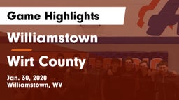 Williamstown  vs Wirt County  Game Highlights - Jan. 30, 2020