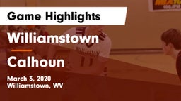 Williamstown  vs Calhoun  Game Highlights - March 3, 2020