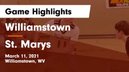 Williamstown  vs St. Marys  Game Highlights - March 11, 2021