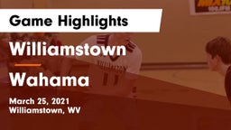 Williamstown  vs Wahama Game Highlights - March 25, 2021