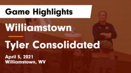 Williamstown  vs Tyler Consolidated  Game Highlights - April 5, 2021