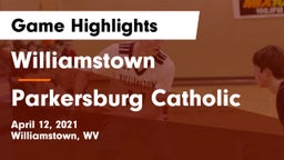 Williamstown  vs Parkersburg Catholic Game Highlights - April 12, 2021