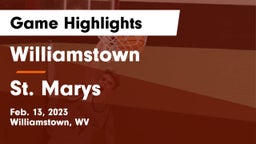 Williamstown  vs St. Marys  Game Highlights - Feb. 13, 2023