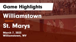 Williamstown  vs St. Marys  Game Highlights - March 7, 2023