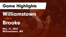 Williamstown  vs Brooke  Game Highlights - Nov. 21, 2023