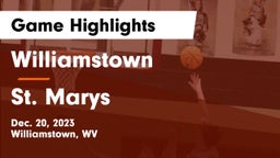 Williamstown  vs St. Marys  Game Highlights - Dec. 20, 2023