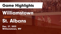 Williamstown  vs St. Albans  Game Highlights - Dec. 27, 2023