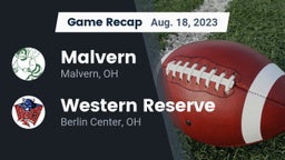 Recap: Malvern  vs. Western Reserve  2023