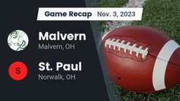 Recap: Malvern  vs. St. Paul  2023