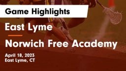 East Lyme  vs Norwich Free Academy Game Highlights - April 18, 2023
