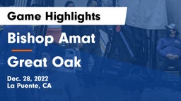 Bishop Amat  vs Great Oak  Game Highlights - Dec. 28, 2022