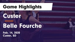Custer  vs Belle Fourche  Game Highlights - Feb. 14, 2020