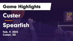 Custer  vs Spearfish  Game Highlights - Feb. 9, 2023