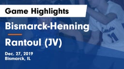 Bismarck-Henning  vs Rantoul (JV) Game Highlights - Dec. 27, 2019