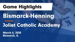 Bismarck-Henning  vs Joliet Catholic Academy  Game Highlights - March 6, 2020