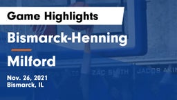 Bismarck-Henning  vs Milford  Game Highlights - Nov. 26, 2021