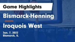 Bismarck-Henning  vs Iroquois West Game Highlights - Jan. 7, 2022