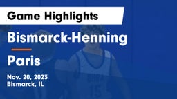 Bismarck-Henning  vs Paris  Game Highlights - Nov. 20, 2023
