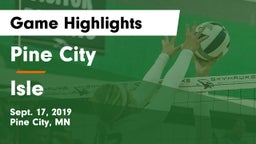 Pine City  vs Isle  Game Highlights - Sept. 17, 2019