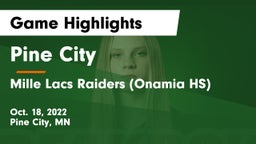 Pine City  vs Mille Lacs Raiders (Onamia HS) Game Highlights - Oct. 18, 2022