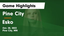 Pine City  vs Esko  Game Highlights - Oct. 28, 2022