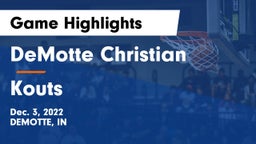 DeMotte Christian  vs Kouts Game Highlights - Dec. 3, 2022